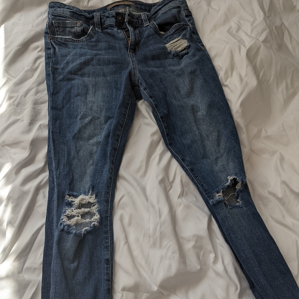 Joe's Jeans distressed skinny jeans